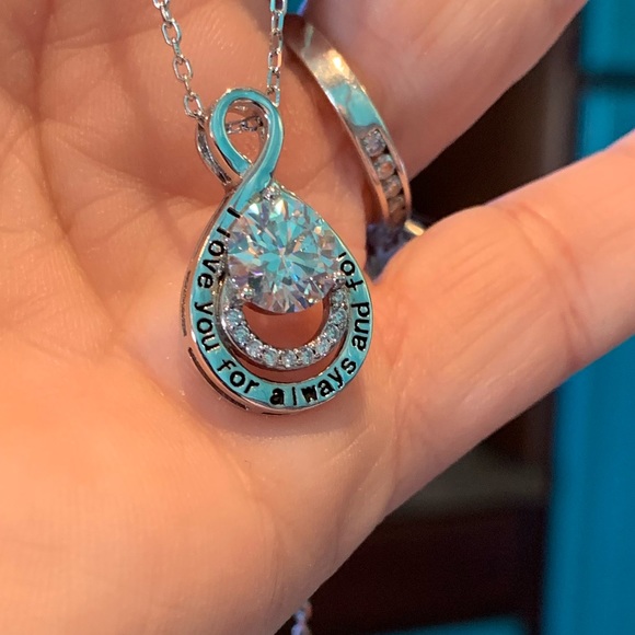 #52 Over 2 cttw Moissanite “I love you for always and forever” - Picture 7 of 9